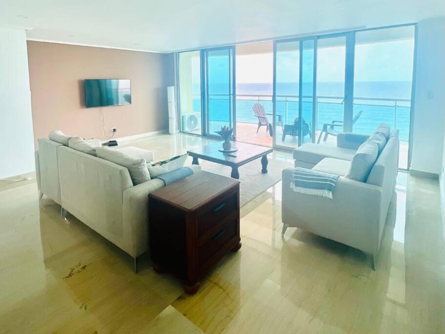 Beach Front Penthouse In Exclusive Tower Santo Domingo Ngoại thất bức ảnh